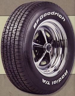 P225 60R15 BFG Radial T A Raised White Letter Tires