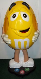 42 Yellow Peanut M&Ms Candy Store Display on Wheels Life Size M & Ms