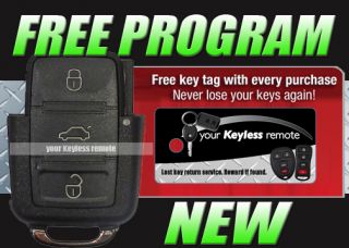 VW Remote Flip Key Keyless Entry Fob Transmitter