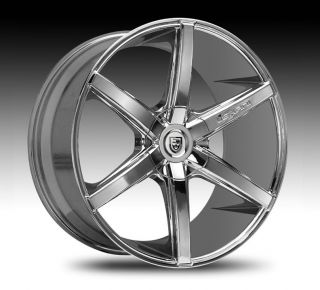 Chrome Wheel Set Staggered Rims for 5LUG Cars Chrome Rsix 20x10