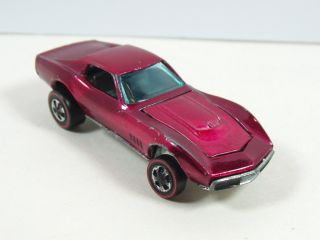 Hot Wheels Redline Custom Corvette 1967 Creamy Pink Nice