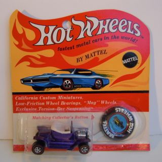 1969 Hot Wheels Hot Heap Redline Blister Nice