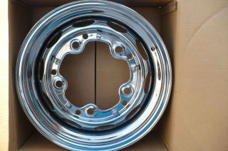 VW BUG  BETTLE   CHROME WHEEL    15X5.5     5 ON 205 MM    1   