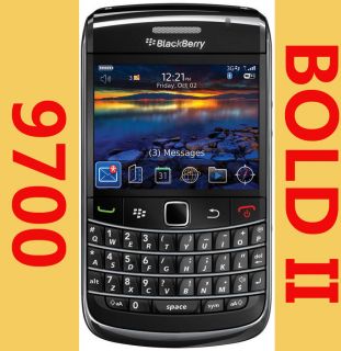 New RIM Blackberry 9700 Bold BLACK 3G WIFI Cell Phone 4 AT T