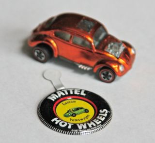 Hot Wheels Redline Custom Volkswagen with Badge 68 White Interior