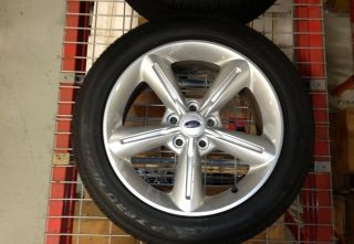 Mustang GT 2011 Rims with Tires Wheel Pirelli 235 50ZR18 All 4
