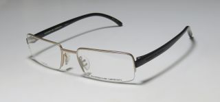 8147 A 54 19 140 Gold Black Half Rim Eyeglass Glasses Frames