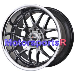 18 XXR 526 Chromium Black Rims Staggered Wheels Stance 06 13 Lexus