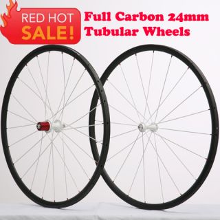  Tubular bicycle wheelset Carbon Wheels 3k carbon road bike wheelset