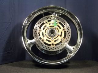 Kawasaki zx6r 636 03 04 Chrome Rim Set with Rotors