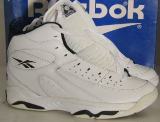 Vintage Deadstock OG Reebok Above The Rim Skills Hi Shoes 9 White