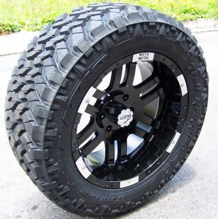 20 Black Moto Metal MO951 Wheels Nitto Trail Grappler Tires Dodge RAM