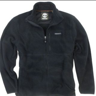 New Timberland Mens Full Zip Polar Fleece Jacket Coat Black x Large