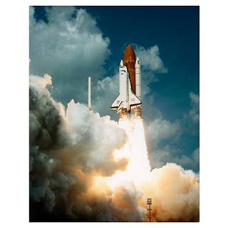 Wall Art  Posters  Launch of Shuttle Atlantis on STS 34 Poster