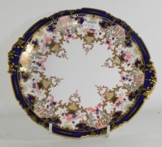 Royal Crown Derby Handpainted Imari Dessert Plate Dated 1904