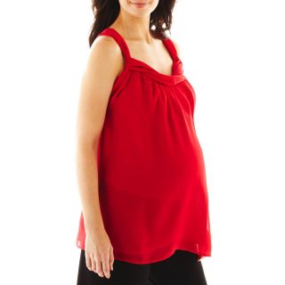 Maternity Empire Tank Top, Red