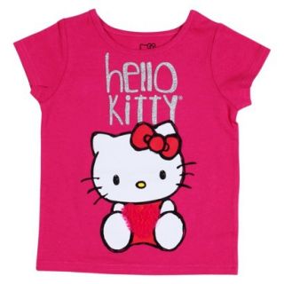 Hello Kitty Infant Toddler Girls Short sleeve Tee   Fun Pink 5T