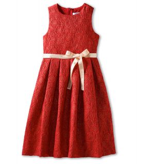Us Angels Rose Brocade Dress Girls Dress (Red)