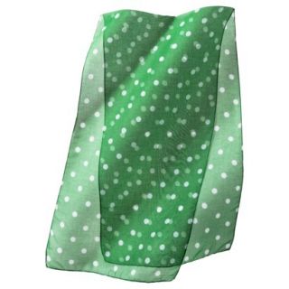 Xhilaration Polka Dot Fashion Scarf   Green