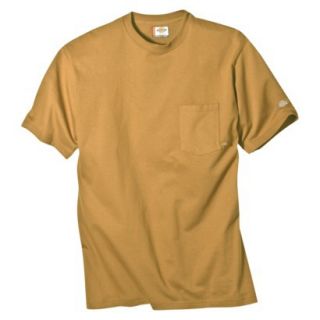 Dickies Mens Short Sleeve Pocket T Shirt with Wicking   Brown Duck XXL