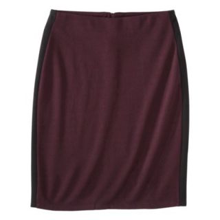 Mossimo Womens Ponte Color block Pencil Skirt   Purple/Black L