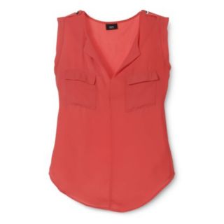 Mossimo Womens Sleeveless Top   Red S