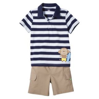 Just One YouMade by Carters Newborn Infant Boys 2 Piece Set   Blue/Khaki 18 M