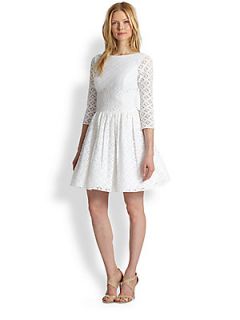 Lilly Pulitzer Lori Embroidered Lace Dress   Resort White