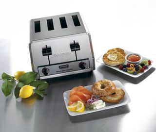 Waring 4 Slice Heavy Duty Commercial Toaster w/ 4 Wide Slots & 380 Slice/hr, 208V