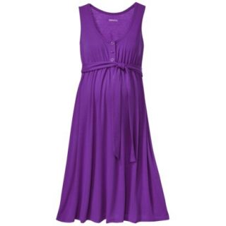 Merona Maternity Sleeveless Side Tie Dress   Purple XL