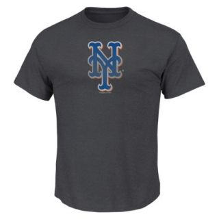 MLB Mens New York Mets Crew Neck T Shirt   Grey (M)