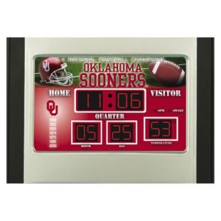 Team Sports America Oklahoma Scoreboard Desk Clock