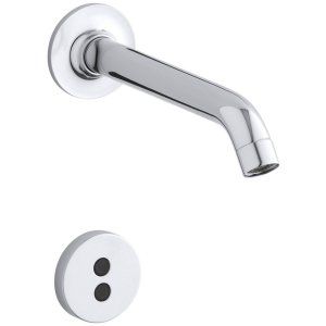 Kohler K T11840 CP Purist Wall Mount Faucet Trim with 6 1/4 In. Spout, Polished