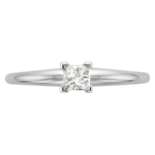 1 CT.T.W. Diamond Solitaire Ring in 14K White Gold   Size 8