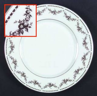 Mikasa Regent Dinner Plate, Fine China Dinnerware   Gold Floral Swags   Fine Chi