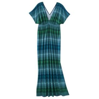 Merona Petites Short Sleeve Maxi Dress   Blue/Green MP