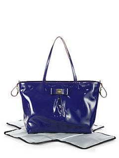 Kate Spade New York Veranda Place Patent Leather Blossom Bow Baby Bag   French N