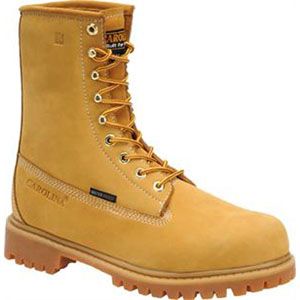 Carolina Mens 8 Inch Waterproof Insulated Work Boot Wheat Boots   CA7145
