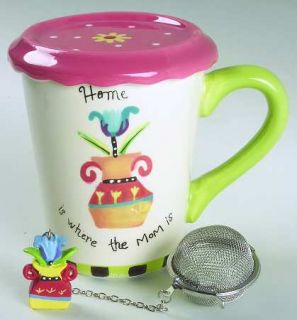 Mothers Day Mug with Lid & Infuser, Fine China Dinnerware   Holiday Collection,V