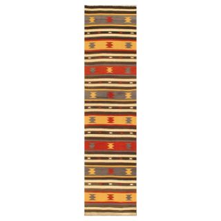 Apadana INC Vintage Striped Multi Color Rug   2.4 x 10 ft. Multicolor   10220722
