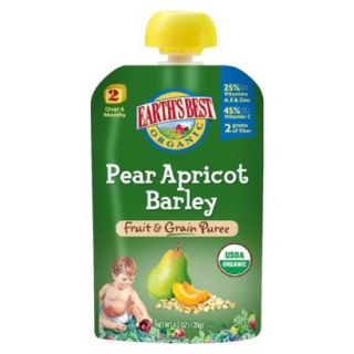 Earths Best Fruit and Grain Puree   Pear Apricot Barley 4.2oz (12 Pack)