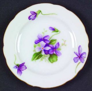 Rossetti Spring Violets Butter Pat, Fine China Dinnerware   Purple Violets, Occu