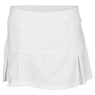 Nike Women`s Four Pleated Knit 14.17 Inch Tennis Skirt Medium 100_White