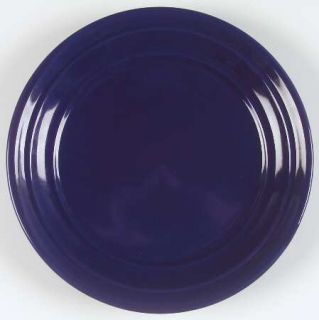 Home Blue Ribbed Dinner Plate, Fine China Dinnerware   Solid Blue, Coupe, No Tri