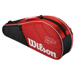 Wilson Federer Team 3 Pack Tennis Bag Red