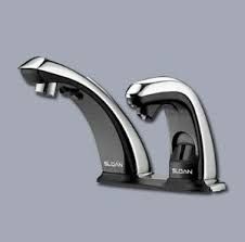 Sloan ESD25085 Battery Powered Automatic Soap Dispenser and Faucet Combination Chrome