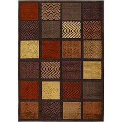 Meticulously Woven Multi Colored Geometric Abstract Rug (52 X 76)