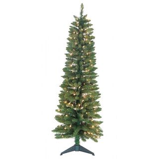 5 foot Pre lit Green Pencil Tree (5 feet highDiameter 20.86 inches in diameterType of tree Pencil tree PVC, plasticIncludes Two hundred thirty six (236) tips, one hundred fifty (150) UL pepper lightsSize 5 feet highDiameter 20.86 inches in diameterTy