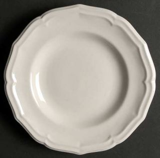 Gibson Designs Scarborough Salad Plate, Fine China Dinnerware   All White,Emboss