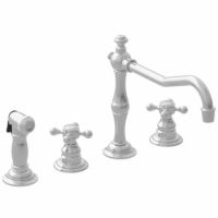 Newport Brass NB943 26 Chesterfield Kitchen Faucet with Solid Brass Pullout Side